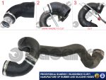 Replacement intercooler turbo hose repair kit RENAULT LAGUNA II 2.0 DCI / VELSATIS 2.0 DCI / ESPACE IV 2.0 DCI, 8200907826, 8200540493 - Image 2